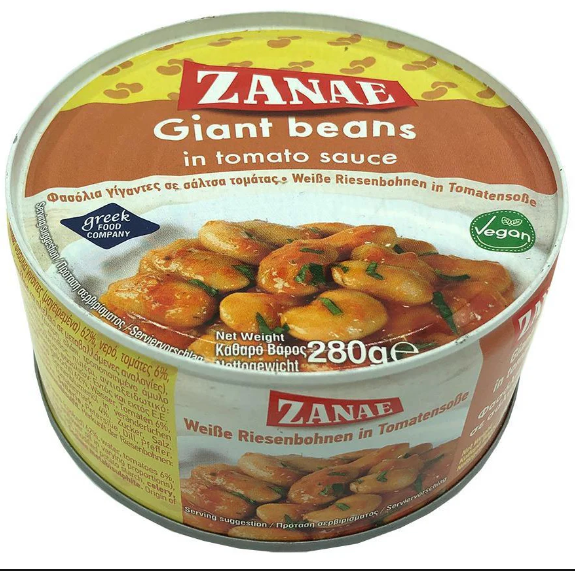 Zanae- Giant Beans in Tomato Sauce- 280g